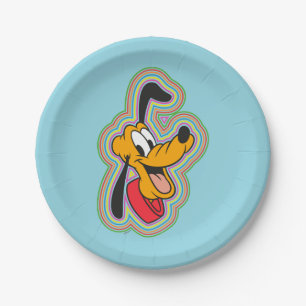 Pluto Retro Radiant Pop Art Paper Plates