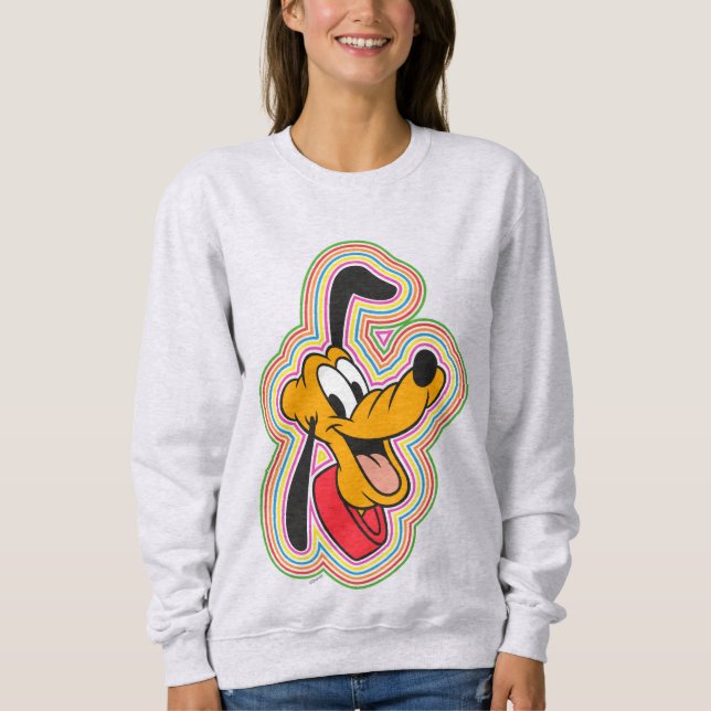 Pluto Retro Radiant Pop Art Sweatshirt (Front)