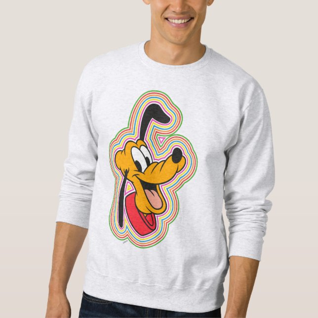 Pluto Retro Radiant Pop Art Sweatshirt (Front)