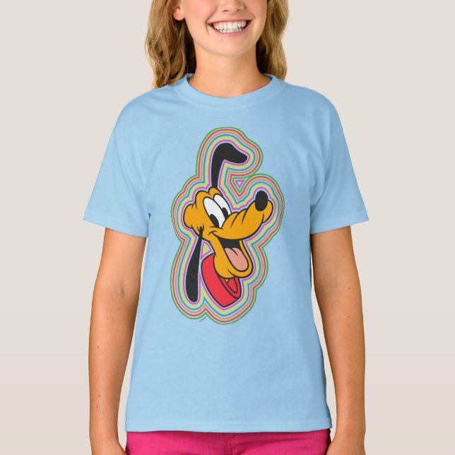 Pluto Retro Radiant Pop Art T-Shirt (Front)