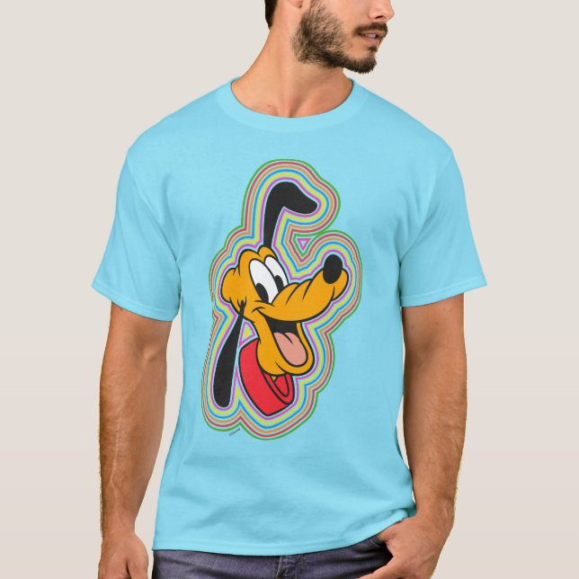 Pluto Retro Radiant Pop Art T-Shirt (Front)
