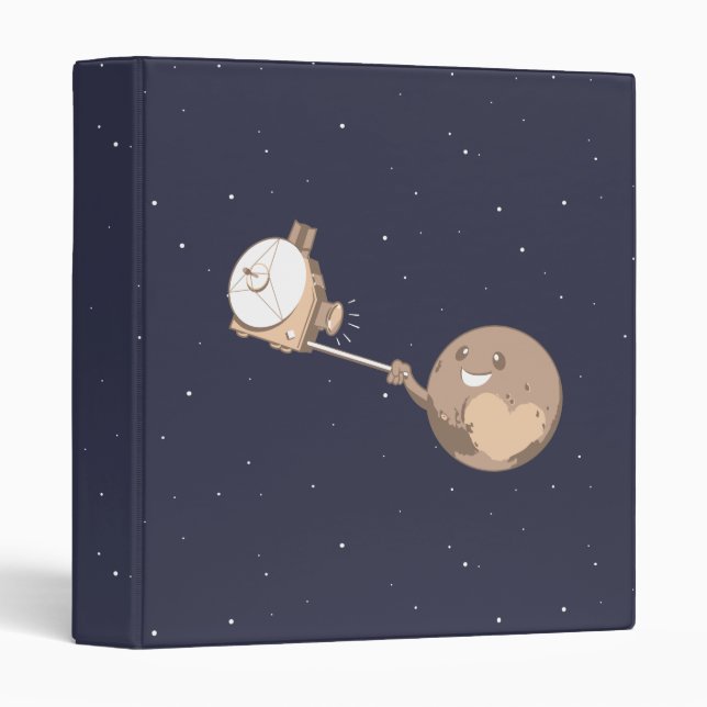Pluto Selfie 3 Ring Binder (Front/Spine)