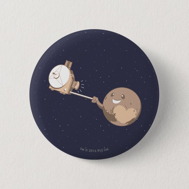 Pluto Selfie Button (Front)