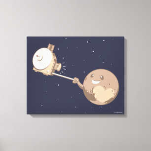 Pluto Selfie Canvas Print