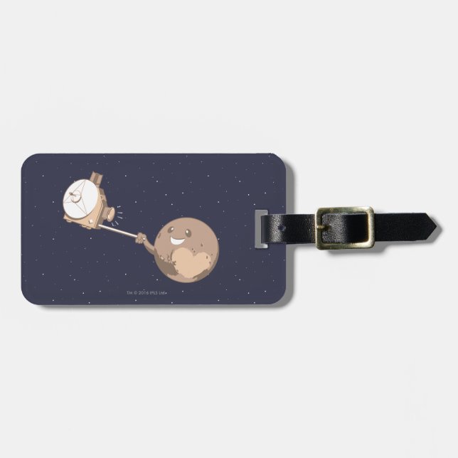 Pluto Selfie Luggage Tag (Front Horizontal)