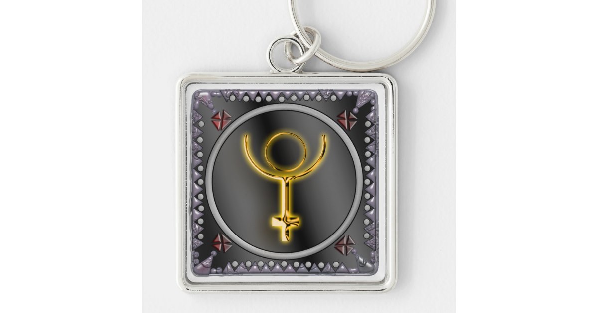 pluto sigil 1 keychain | Zazzle