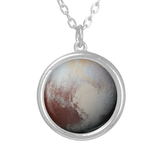 Pluto Silver Plated Necklace (Front)