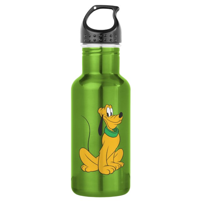 Pluto | Sitting Straight Up Water Bottle (Front)