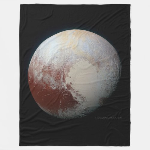 Pluto _ The Largest Dwarf Planet Fleece Blanket
