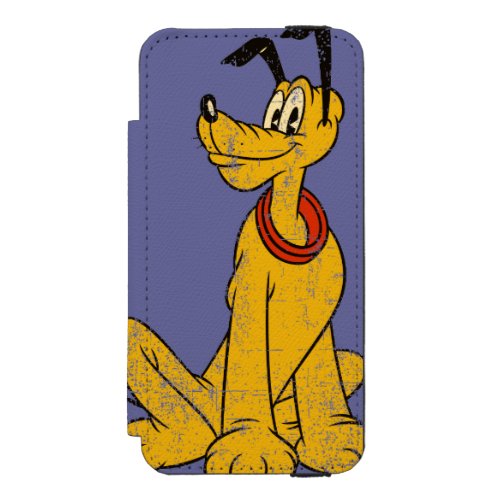 Pluto  Vintage  Distressed iPhone SE55s Wallet Case