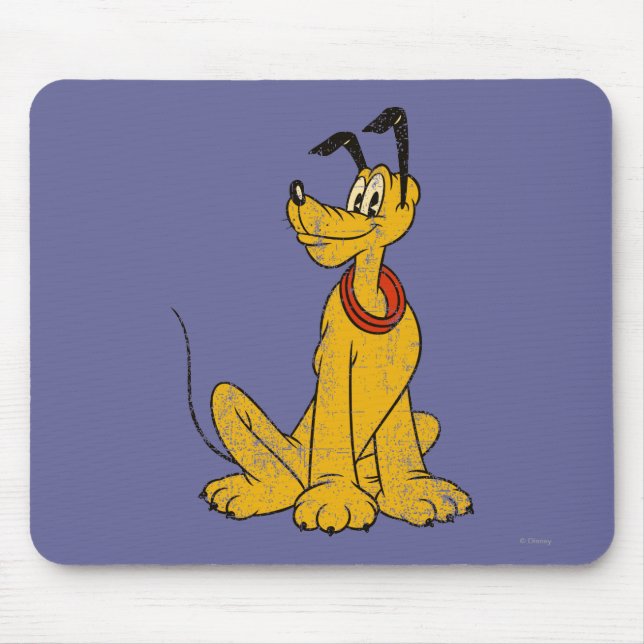 Pluto | Vintage & Distressed Mouse Pad (Front)
