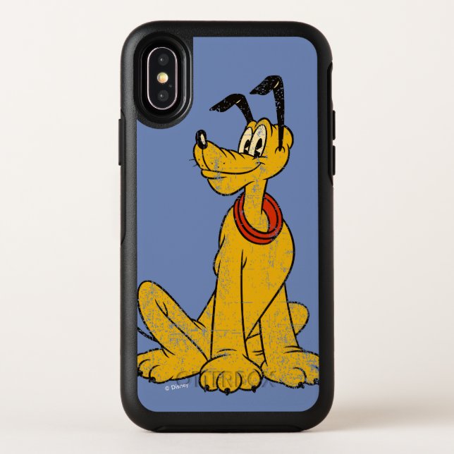 Pluto | Vintage & Distressed Otterbox iPhone Case (Back)