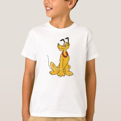 Pluto  Vintage  Distressed T_Shirt