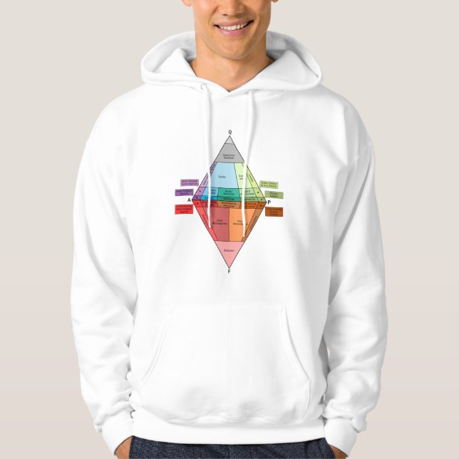 Plutonic Rock QAPF Diagram Hoodie (Front)