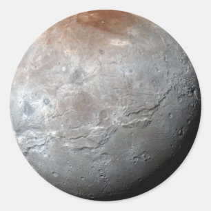 Pluto's Largest Moon: Charon Classic Round Sticker