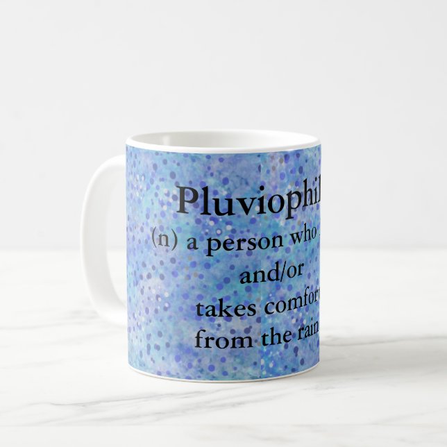 Pluviophile - Rain Lover Mug (Front Left)