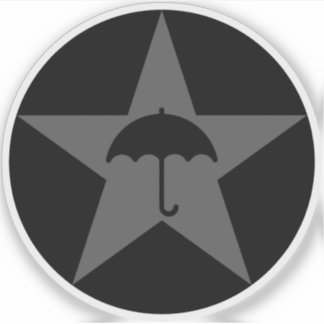 Pluviophile Star v2 (grey) Sticker