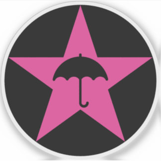 Pluviophile Star v2 (pink) Sticker