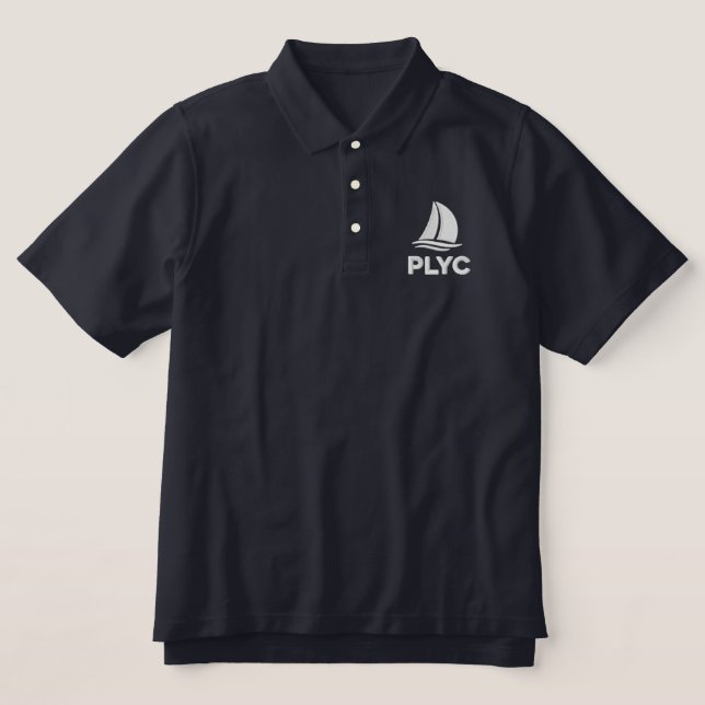 PLYC Navy Polo  (Design Front)