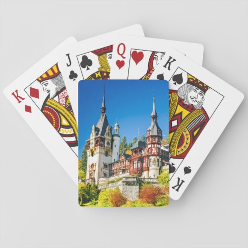 Plying cards Peles castle Sinaia