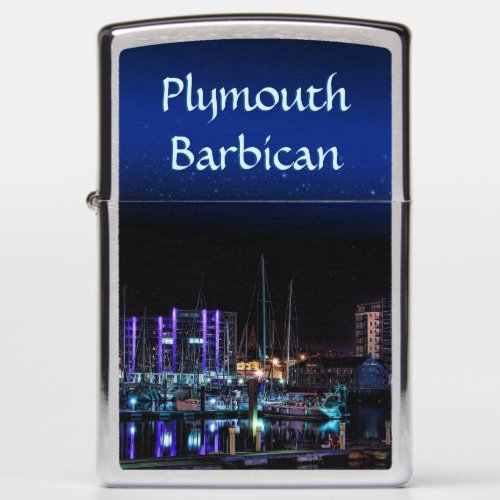 Plymouth Barbican by night Zippo Lighter