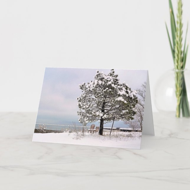 Plymouth harbor holiday card (Front)