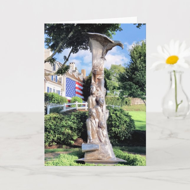 Plymouth Immigrant statue Card (Small Plant)