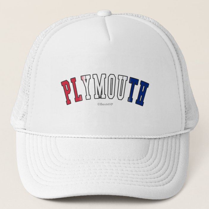 Plymouth in United Kingdom National Flag Colors Hat
