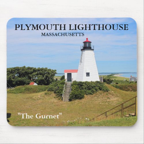 Plymouth Lighthouse The Gurnet MA Mousepad