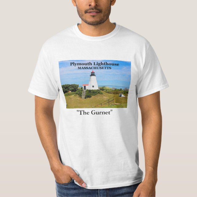 Plymouth Lighthouse, "The Gurnet", MA T-Shirt (Front)