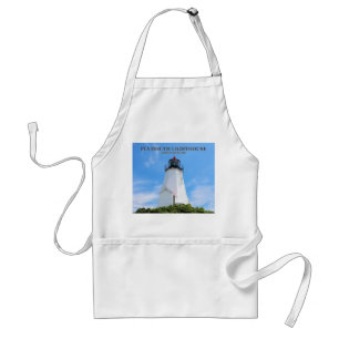 Plymouth Lighthouse, "the Gurnet" Massachusetts Adult Apron