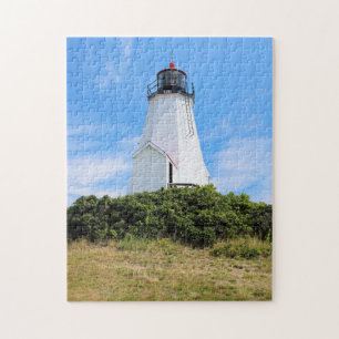 Plymouth Lighthouse, "the Gurnet" Massachusetts Jigsaw Puzzle