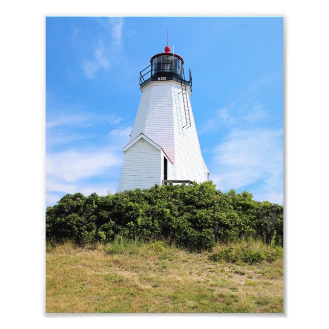 Plymouth Lighthouse, "the Gurnet" Massachusetts Photo Print (Front)