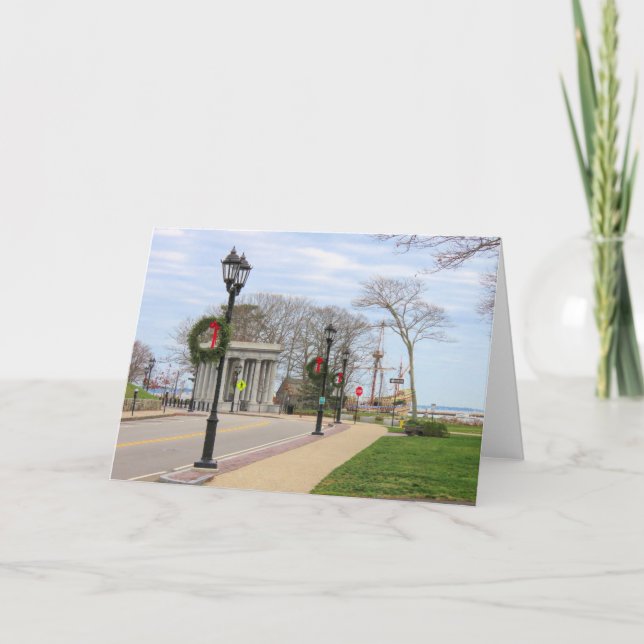 Plymouth MA waterfront Card (Front)