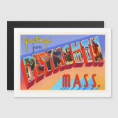 Plymouth Massachusetts MA Vintage Travel Souvenir (Front/Back)