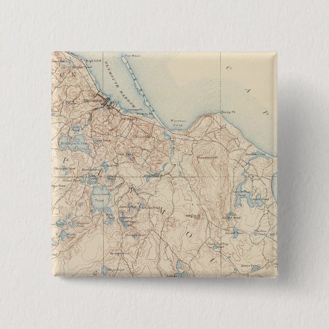 Plymouth, Massachusetts Pinback Button (Front)
