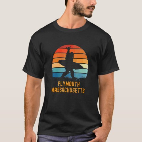 Plymouth  Massachusetts Sasquatch Souvenir T_Shirt