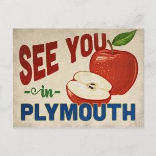 Plymouth Minnesota Apple - Vintage Travel Postcard