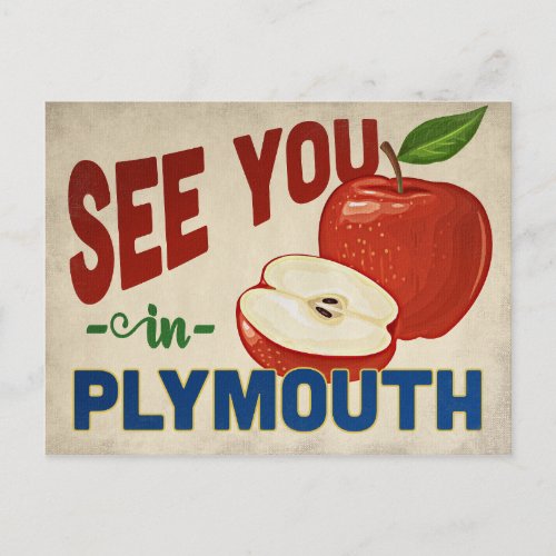 Plymouth Minnesota Apple _ Vintage Travel Postcard