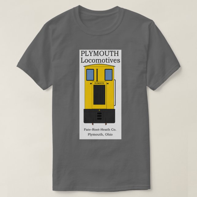 Plymouth Narrow Gauge Locomotive T-Shirt (Design Front)