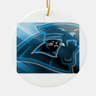 Plymouth Panthers Logo Ceramic Ornament