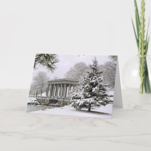 Plymouth Rock Canopy Holiday Card (Front)