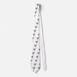 Plymouth Rock Chicken Drawing Neck Tie