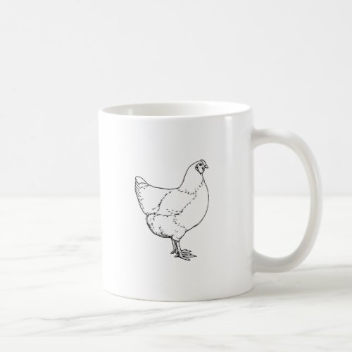 Plymouth Rock Heritage Breed Hen Chicken Coffee Mug