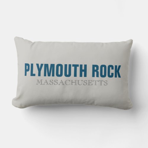 Plymouth Rock Massachusetts City Throw Pillow