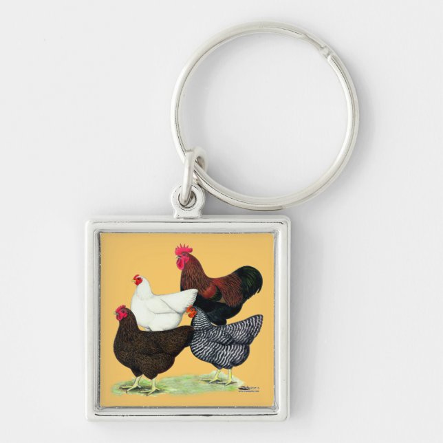 Plymouth Rock Quartet Keychain (Front)