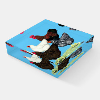 Plymouth Rock Quartet Paperweight