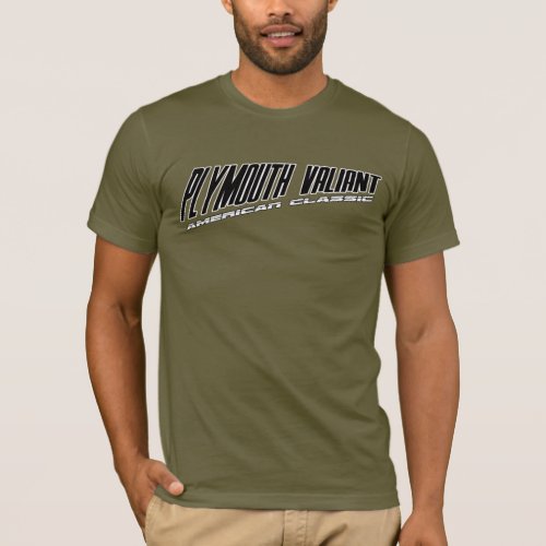 Plymouth Valiant _ Slanted Design American Classic T_Shirt