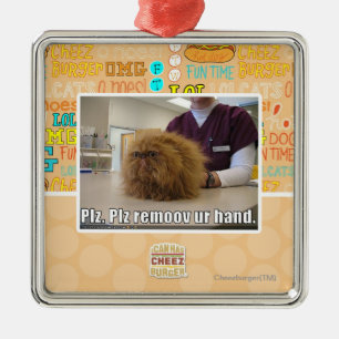 Plz remoov ur hand metal ornament