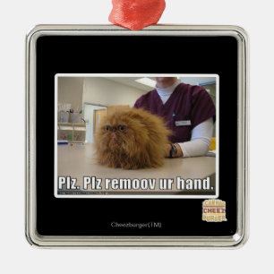Plz remoov ur hand metal ornament